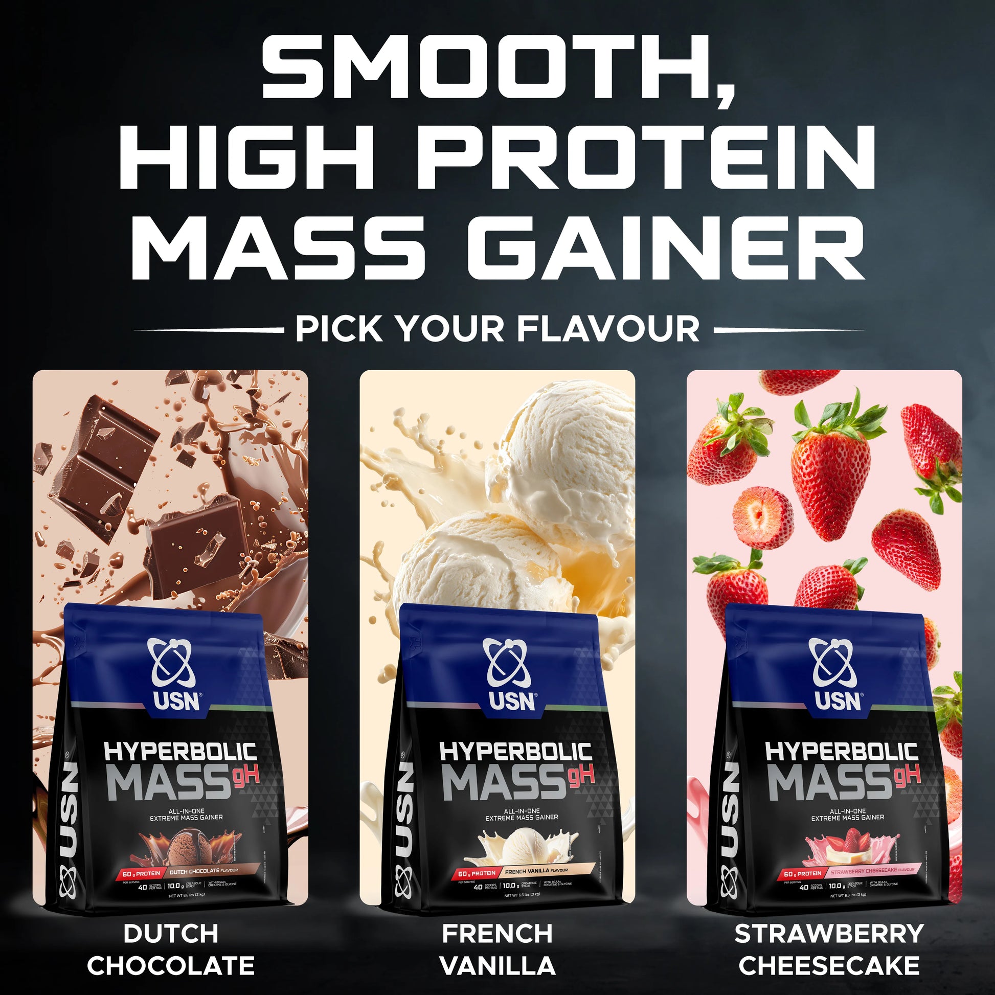 Hyperbolic mass flavours