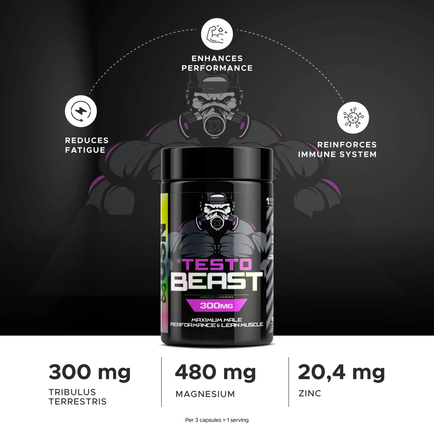 Beast Strength USN Testo Beast for Enhanced Strength and Recovery - USN® Online Store ...