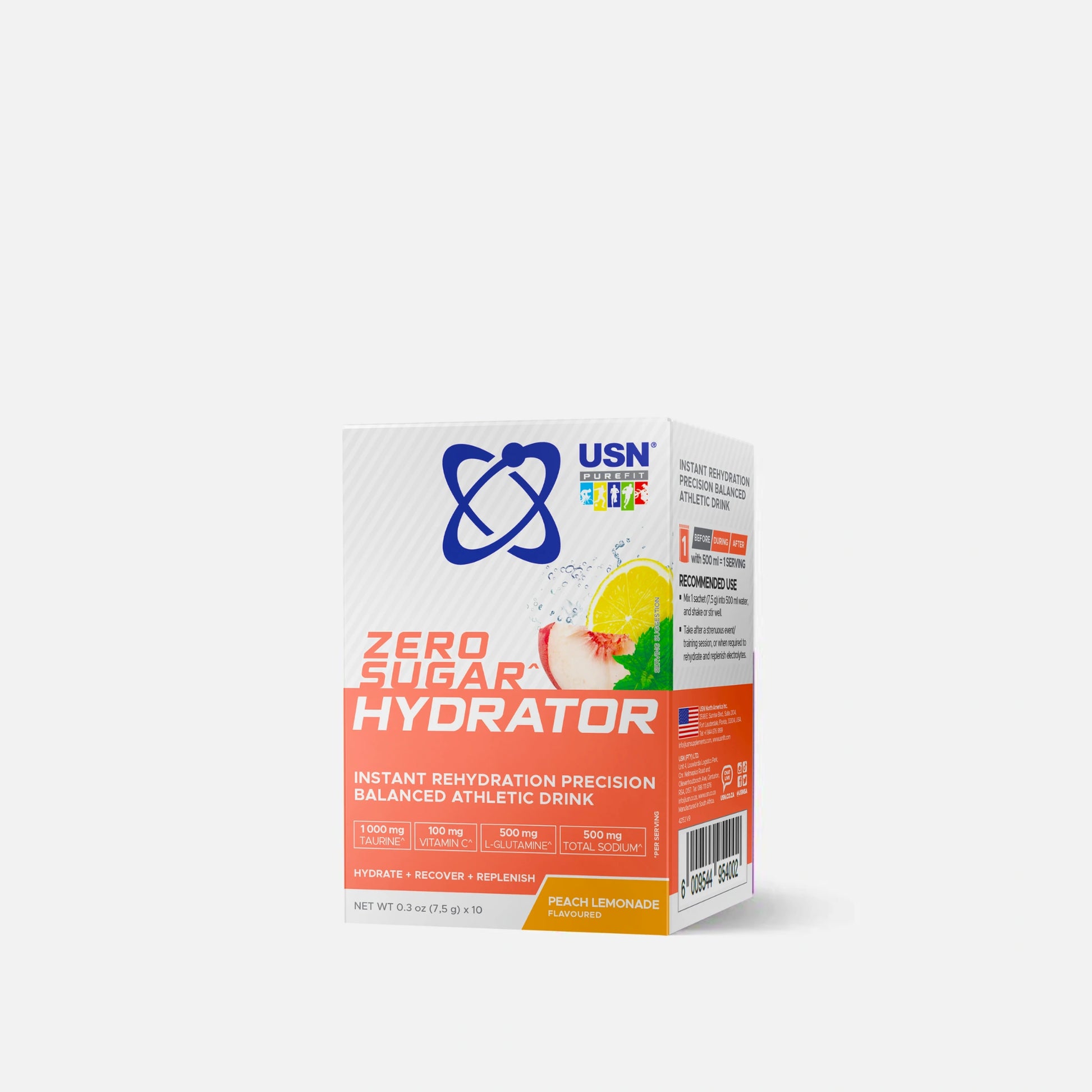 zero-sugar-hydrator-10s-peachlemonade-hydration powder